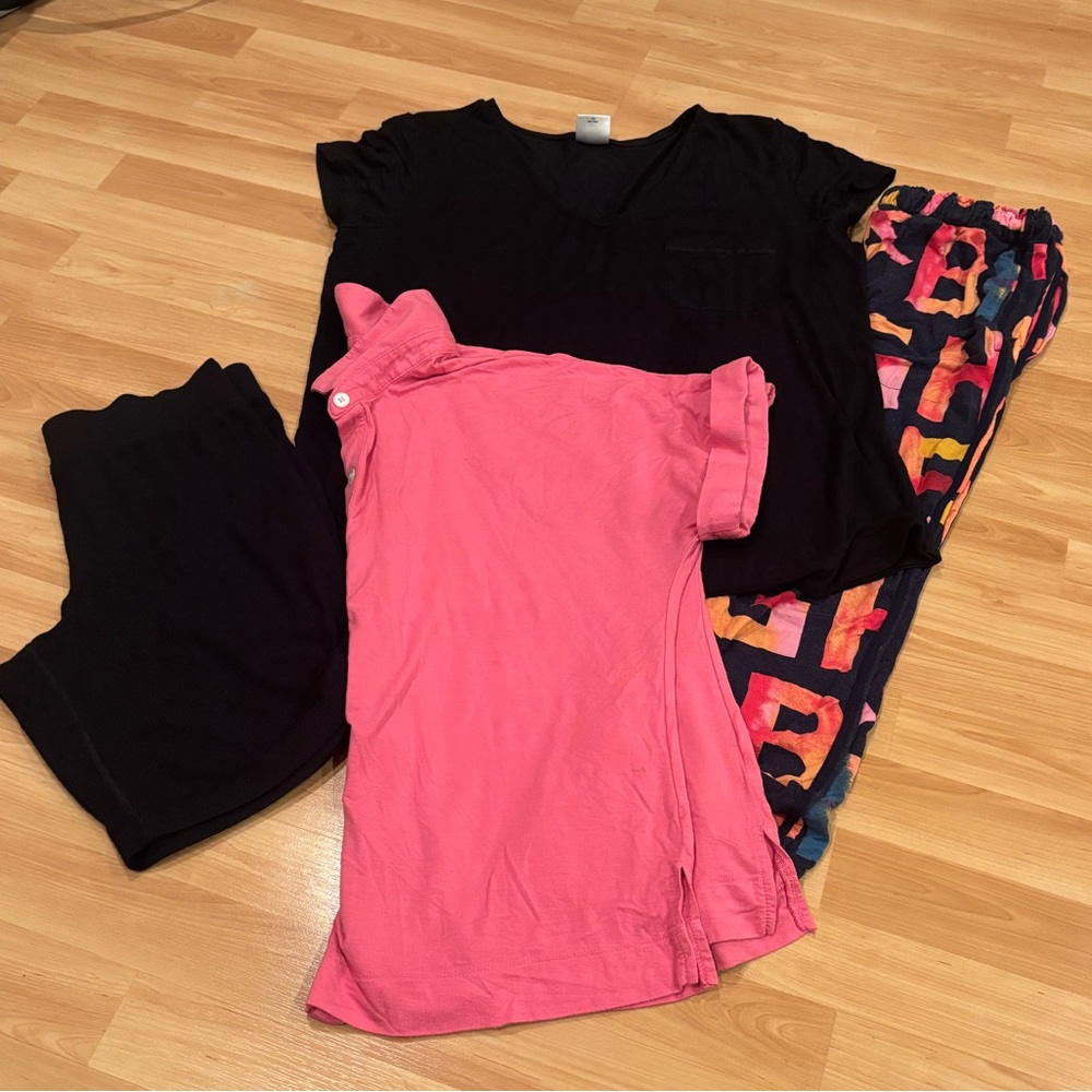 Soma Pink and Black Pajamas Bundle